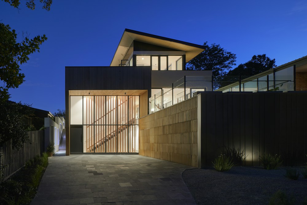 Illustrative refined residence with a warm neutral interior